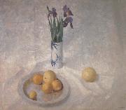 Still Life with Iris and Oranges NC Wyeth